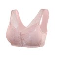thumbnail image 1 of XZNGL Sports Bra Front Closure Womens Sports Front Closure Extra-Elastic Breathable Lace Trim Bra, 1 of 4