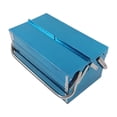 thumbnail image 2 of 2 Couche 3 Plateau Boîte de Rangement Outil en Acier Inoxydable en Porte-à-Faux Boîte à Outils Valise Accessoire de Pliage 350 Type, 2 of 8