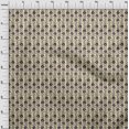 thumbnail image 3 of oneOone Polyester Lycra Fabric Leaves & Floral Block Printed Fabric 1 Yard 56 Inch Wide, 3 of 4