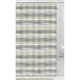 thumbnail image 1 of Hometrends Fabric Shower Curtain, Grey and Tan, 1 of 5