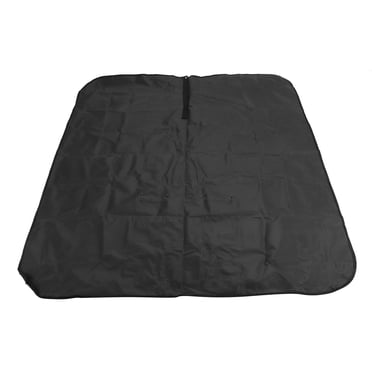 Qukaim Housse de siège arrière pour chien en tissu Oxford avec boucle et sangle réglable en PVC imperméable et amovible Noir