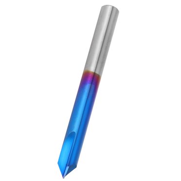 End Mill 90 Degree Chamfer, Chamfer End Mills End Mills End, 2 Flutes Cutter Carbide Chamfering Mill Blue Coating Chamfer End Mill Hand Tool, Chamfer Cutter End Mill