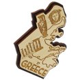 thumbnail image 5 of Printtoo Souvenir Greece Map Gift Wooden Engraved Fridge Magnet Gift Collectibles, 5 of 5