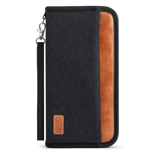 Portefeuille de Voyage Blocage Rfid Organisateur de Documents - Porte-Passeport