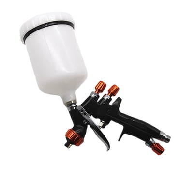 Pistolet Vaporisateur 1,3 mm avec Trousse de Buse 1,0 mm Réservoir 600 Cc/400 Cc Pistolet à Air Gobelet de Mélange de Peinture et Adaptateur Mini Pistolet Vaporisateur Pistolet à Peinture, Facile à Utiliser