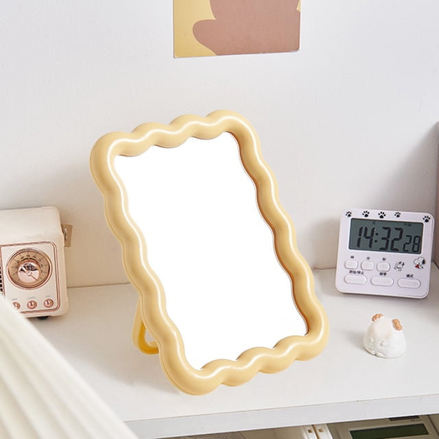 Foldable Mirror, Wall Mountable and Desktop Vanity Mirror, HD Portable Travel Mirror, Compact Dormitory and College Style, Classic Design