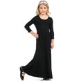 thumbnail image 4 of Robe Longue Décontractée à Fleurs pour Filles à Manches Longues avec Poches, Robes de Vacances, Robe Longue à Manches Longues pour Filles Longueur au Sol, 4 of 5