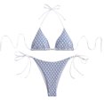 thumbnail image 1 of KIHOUT 2025 Women's Triangle Bikini Floral Printed Bikini Set Two Piece Summer Swimsuit Bathing Suits for Beach Pool Party, 1 of 6