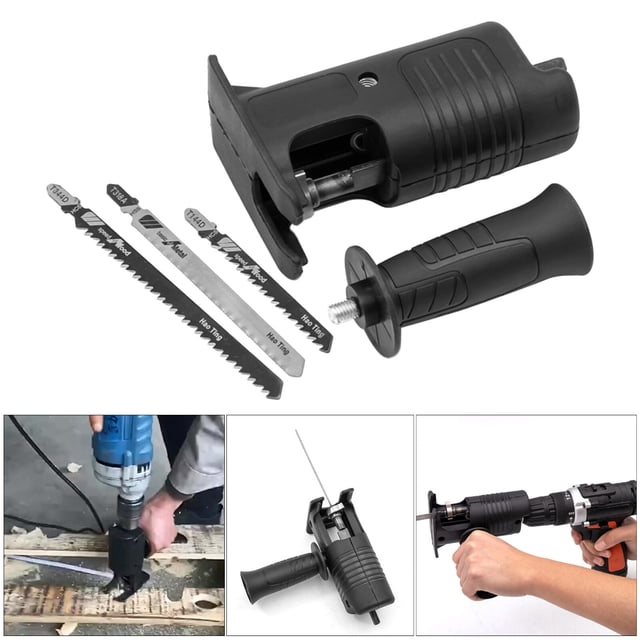 Scie Électrique Réciproque Domestique DIY, Scie à Bois Modifiée, Lame de Scie pour Perceuse, Accessoire Universel pour Menuiserie