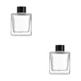 thumbnail image 4 of kurtrusly 1/2/3/5 Empty Square Glass Diffuser For Fragrance - Thickened Bottom Anti-Slide With Excellent 200ml 2PCS, 4 of 6