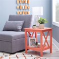 thumbnail image 2 of Linon Table d'Appoint en Bois Dalton, Corail Orange, 2 of 13