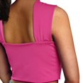 thumbnail image 2 of Women Criss Cross Tank Tops Sleeveless Solid Color Cutout Crop Tops, 2 of 5