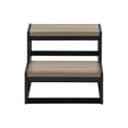 thumbnail image 2 of Monarch Specialties Ladder, Step Stool, Bedroom, Kitchen, Black Metal, Dark Taupe Laminate, Contemporary, 2 of 9
