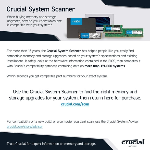 Crucial BX500 1TB 3D NAND SATA 2.5-Inch Internal SSD, up to 540MB