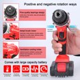 thumbnail image 3 of Household Multifuctional 21V Electric Drill 3 Working Modes 2 Speed Control Stepless Speed Regulation Rotation Ways Adjustment 25 Gears of Torques Adjustable Lithium Screwdriver, 3 of 8