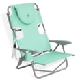 thumbnail image 2 of Ostrich Chaise de Pelouse d'Extérieur Pliable et Inclinable sur le Dos, Sarcelle (Lot de 2), 2 of 12