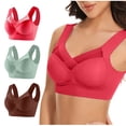 thumbnail image 2 of Timegard 3pc Bras for Women Wireless Comfy Breathable Full Coverage High Support Back Smoothing Everyday Bra, 2 of 7