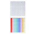 thumbnail image 3 of Esquirla Wooden Math Board Toy Counting Math Table Board Game for Travel Outdoor Home Hundred Board, 3 of 8