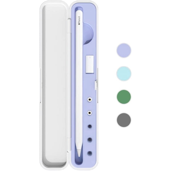 INNOTECH Étui de Transport pour Apple Pencil 2e Gén. et 1re Génération - Boîte de Rangement avec Couvercle pour Apple Pencil - Étui de Protection pour Stylet pour iPad Crayon - Support Accessoires - Absorption des Chocs