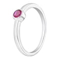 thumbnail image 2 of 925 Sterling Silver Simulated Ruby Birthstone Ring For Toddler Girls Size 2, 2 of 4
