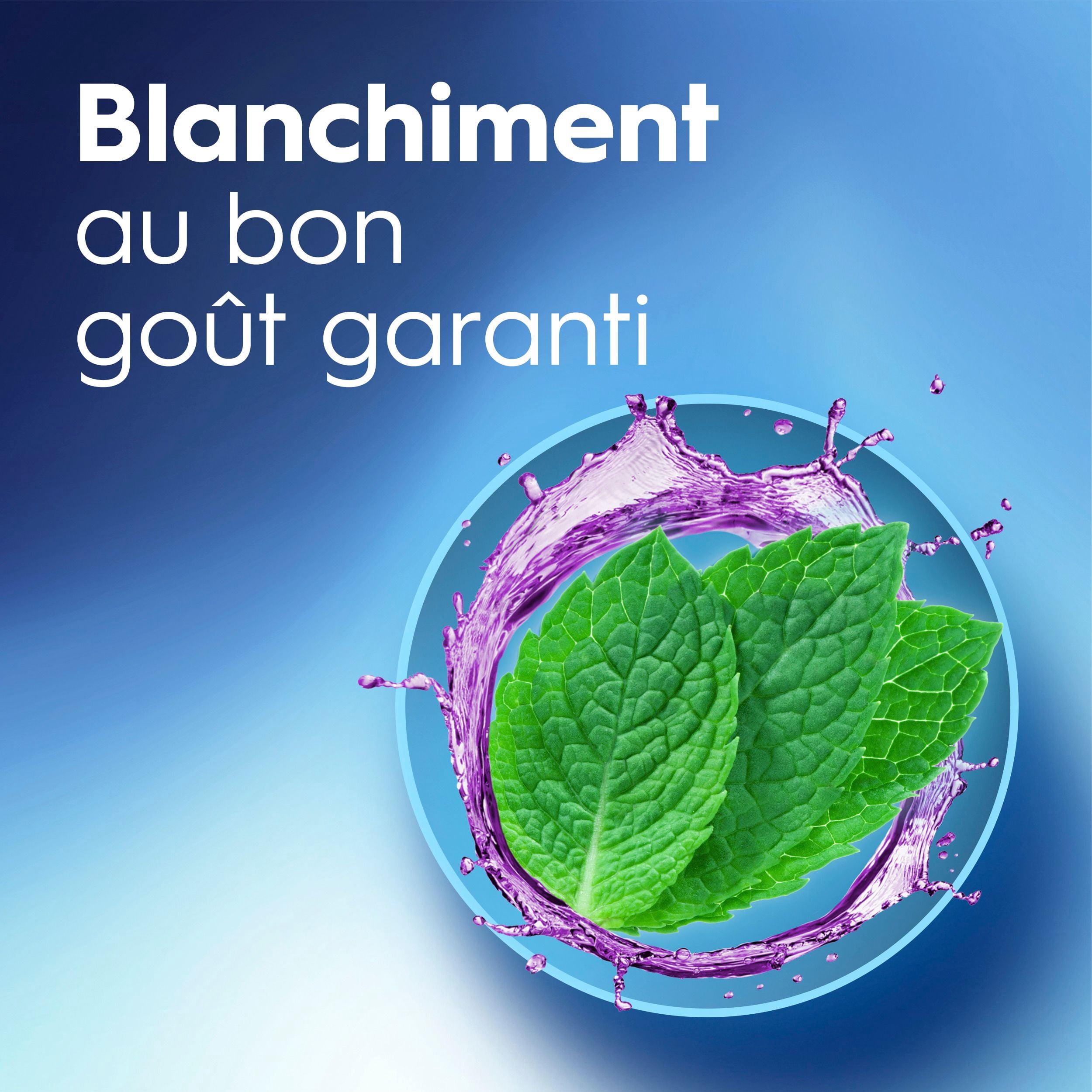 Rince-bouche sans peroxyde Crest3DWhite, blanchissant au goût agréable, garanti, sans alcool, saveur Menthe vive, 1L (33,8ozliq.)