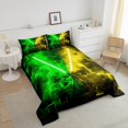thumbnail image 3 of Erosebridal Ensembles de Literie Gaming Lightsaber Simple avec Couette, Insert de Couette Néon Lightning, Décor Mode Moderne, Réversible, 3 of 8