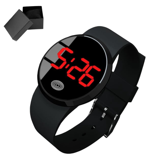 Fashion Plastic Watch LED Electronic Watch Clear Hour Display Long-term Use Material Simple Design For Business