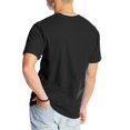 thumbnail image 2 of Hanes T-Shirt Classique à Col Rond en Coton pour Hommes Beefy-T, TG, Noir, 2 of 6
