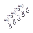 thumbnail image 3 of 10 Pcs Clips de Ressort d'Étrier de Frein de Vélo pour Shimano pour XT pour SLX Coussin de Vélo, 3 of 8