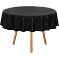 thumbnail image 1 of Clear Plastic Round Tablecloth - - Vinyl PVC Table Cloth Protector Oil Spill Proof Wipe Clean Table Cover for Dining Tables Parties Camping Crystal Clear, 1 of 7