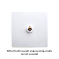 thumbnail image 1 of Langgg Switch Wall Button Socket Lever Toggle Control White Improvement Antique Household Brass Light Panel Accessory Supply Connector 1, 1 of 8