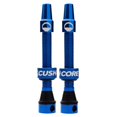 thumbnail image 1 of CushCore 44mm Air Valve Set - Premium Set of Alloy Valves, Nitrile Rubber Seal, Valve Core Tool Included, Tubeless Presta Valve, (44mm 2-Pack, Royal Blue), 1 of 1
