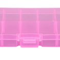 thumbnail image 1 of 10 Grid Plastic Jewelry Removable Earring Jewelry Craft Storage Box Beads Earring Container Pink, 1 of 4