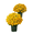 B, variant on Feltree Artificial Mums Flowers UV Resistant Fade Proof for Outdoor Decor, 5 Bouquets, No Water Needed**