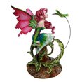 thumbnail image 3 of Ebros Gift Amy Brown Fée de la Forêt Magenta avec Colibri Flirtant Figurine 6"H, 3 of 6