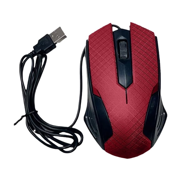 Red Usb Wired Optical Computer Mouse Ergonomic Gaming Mouse For Pc Laptop Home Office Business With Plug And Play 4.5 X 2.8 X 1.2 Inches 0.16 Lbs
