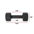 thumbnail image 2 of CAP Barbell, Black Neoprene Dumbbell, 15lb Single, 2 of 6