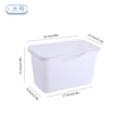 thumbnail image 1 of Kitchen Cabinet Door Plastic Basket Hanging Trash Can Waste Bin Garbage Bin Box, 1 of 6