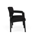 thumbnail image 4 of Lenox Steel Reception Waiting Room 2 Seats Chair / Black Steel / Black, 4 of 5