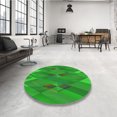 thumbnail image 4 of Ahgly Company Tapis Rectangulaire Lavable en Machine Vert Transitionnel, 7 Pieds x 9 Pieds, 4 of 7