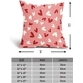 thumbnail image 4 of Joyeuse Saint-Valentin Housses de Coussin Roses 18X18 Pouces Ensemble de 2 Taies d'Oreiller Décoratives Saint-Valentin Cœurs Rouges et Blancs Saint-Valentin Mariage Amour Housse de Coussin Déco de Fête à la Maison pour Sofa Canapé Porche Extérieur, 4 of 6
