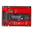 thumbnail image 4 of StarTech.com M.2 to U.3 Adapter, For M.2 NVMe SSDs, PCIe M.2 Drive to 2.5inch U.3 (SFF-TA-1001) Host Adapter/Converter, TAA Compliant - 2.5" Drive Form Factor (1M25-U3-M2-ADAPTER) - Interface adapter - M.2 - M.2 NVMe Card / PCIe 4.0 (NVMe) - U.3 - red - TAA Compliant, 4 of 12