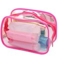 thumbnail image 1 of Clear Toiletry Bag Waterproof Portable Makeup Pouch Cosmetic Bag for Women, 1 of 10