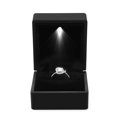 thumbnail image 3 of HURRISE 4 Colors Fashionable LED Lighted Ring Storage Box Jewelry Display Case Gift, Ring Display Box, Ring Case, 3 of 8