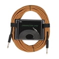 thumbnail image 1 of Wweixi 10m Guitar Cable Wire Cord Audio Cable Noise Reduction Line Color Braided Shielded Cables Guitar Amplifier Accessories Orange, 1 of 6