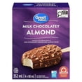 thumbnail image 1 of Great Value Milk Chocolatey Almond Ice Cream Bars in a Box, 4 x 88 mL, 1 of 8