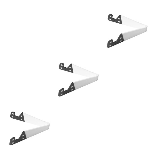 Ruiboury V Forme Réglable Pliage Mobile Tablette Téléphone Intelligent Stands Support de Taille Portable Blanc 3Set