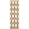 thumbnail image 1 of Safavieh Courtyard Brown Indoor Outdoor Rug - Runner 2'3" x 6'7", 1 of 1