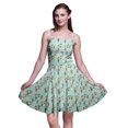 thumbnail image 1 of Bimba Robe Soleil Mini à Bretelles Spaghetti pour Femmes, Haut à Taille Smockée Imprimé Floral - XX-Grand, 1 of 5