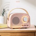 thumbnail image 3 of Chmadoxn Speaker Retro Bluetooth Speaker Mini Wireless Speaker With Riching In Clear Stereo Sound Portable Speaker Support FM, USB Drive, SD Card, AUX Bluetooth audio, 3 of 3